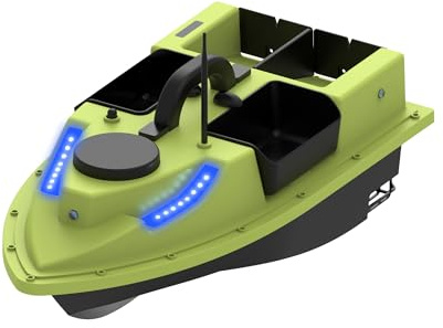 HawJReng GPS RC Bait Boat for Fishing - 500m Range, Auto Return & Cruise, 4.4lbs Capacity, Dual 5200mAh, Waterproof for Carp/Catfish