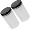 jojofuny 2Pcs Plastic Paint Brush Cleaner Bottle Removable Design for Easy Cleaning Holds Various Brush for Artists and Nail Art Multi-purpose Brush Washer with Cleaning Groove