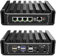 HAICOTECH Firewall Mini PC Fanless, OPNsense, VPN, Router PC, Celeron J6412, 4x2.5GbE I226-V Micro Computer Appliance, AES-NI, HDMI, DP, 8G RAM 128G SSD