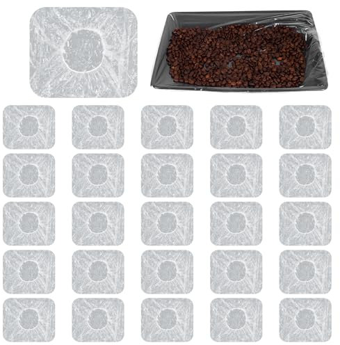 VEGCOO 25 Pcs Paint Tray Liners, Roller Tray Liners Tray Covers for Wall and Ceilings Painting, Plastic Paint Tray Liner Bags - Suitable for 9 Inch Long Paint Rollers (25)