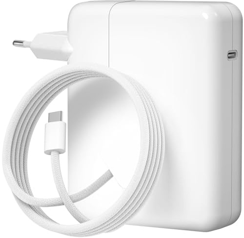 Ladegerät für MacBook Pro/Air 140W USB-C Netzteil mit 2m 3 Kabel Ersatz Ladeadapter kompatibel mit MacBook Pro 14/16 Zoll & MacBook Air 13/15 Zoll 2021–2025 M1 M2 M3 M4