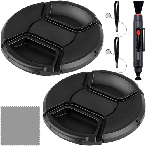 ZHUROUPU 82mm Lens Cap Cover Snap-on Front Camera Lens Cover with Anti-Loss Keeper for Nikon Z 24-70mm f2.8 S for Canon EF 24-70mm f2.8L RF 24-105mm f2.8 EF 16-35mm f2.8L with Clean Kits