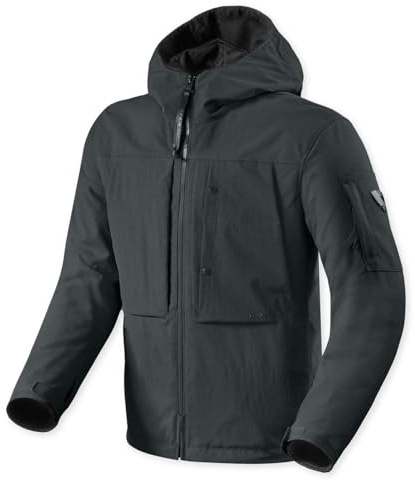 REV'IT! Revit Danforth H2O wasserdichte Motorrad Textiljacke, schwarz, XL