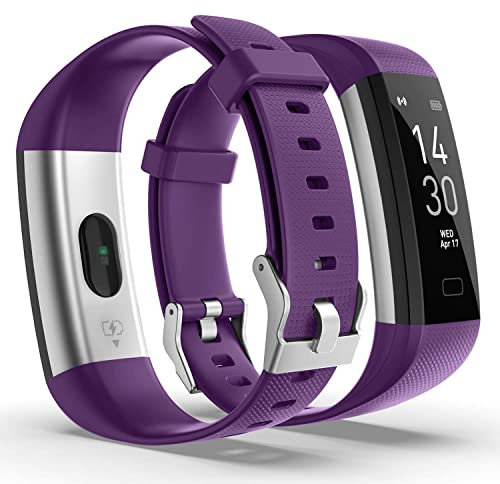 HSW M2 Smart Band Bracelet Watch Bluetooth Smartband Blood Pressure Blood Oxygen Oximeter Heart Rate Monitor Pedometer Fitness Tracker WristBand For IOS Android iPhone Samsung (M2 - Purple)