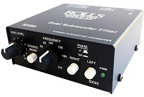 ROLLS SX95 Stereo Subwoofer Crossover/Filter, 12V Auxiliary Power Outlet
