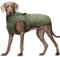 Kuoser Leinwand Haustier Hund Wintermantel, Reflektierende Warme Fleecejacke für Kleine Mittelgroße Welpen, wasserdichte und Winddichte Hundeweste mit Gurtloch, XS-3XL