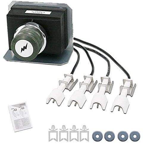 GFTIME Zündkerzensatz Kit für Gasgrills Weber Genesis 330, 2011 und Neuer (vorne montiertes Bedienfeld) Elektronischer Zünder KIT PIEZOELETTRONICO PER, Elektroden Zündsatz (7629)