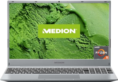 MEDION Notebook PC Portatile in Alluminio E15303 (MD62137), AMD Ryzen 5 4500U (2.30 - 4.00 GHz) Hexa Core, RAM 16 GB,SSD 512 GB,schermo 15'', Windows 10 Home