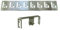 Kirschner Metallbau Spießhalter Steckerlfisch Grillaufsatz Fisch Halter Fischgrill VA Holzkohlegrill Gasgrill (Set 8 Klemmhalter Feuerschale (8-Fische))