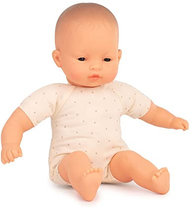 Miniland Dolls: Asiatische Puppe, 32 cm, mit weichem Körper, in transparenter Tüte.