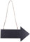 SEWACC Fleche Directionnelle Bois Cadeau Crémaillère Panneau de Tableau en Bois en Ficelle de Craie Cadeau de de Maison 1 Pc Fleches Panneau Pancarte Directionnelle Entrée