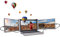 notebookwings 15 - Tragbarer Monitor für Laptop, Full HD IPS Dual Bildschirmerweiterung, HDMI/USB/Type-C Plug and Play Gaming Computer Monitor für 15-17 Mac Windows Chrome Laptops