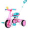 KRIDDO 2 in 1 Triciclo per Bambini da 2 a 3 Anni, Ruote EVA Aggiornate, Regalo per Bambini, Tricicli per Bambini dai 18 Mesi ai 3 Anni, con Maniglione regolabile e Campanello a Forma di Anatra (Rosa)