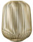 blomus Laterne Lito | Champagne | Größe L | 33L x 33B x 45H cm | Kerzenhalter Gold | Windlicht aus Edelstahl | Laterne Deko | Indoor Windlicht Groß