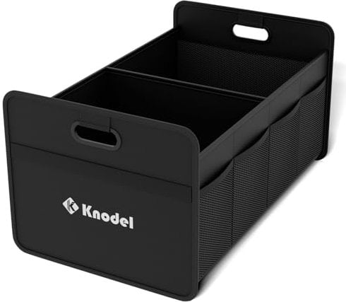 K KNODEL Car Boot Organiser, Foldable Car Boot Storage, Automotive Consoles & Organisers (Small, Black)