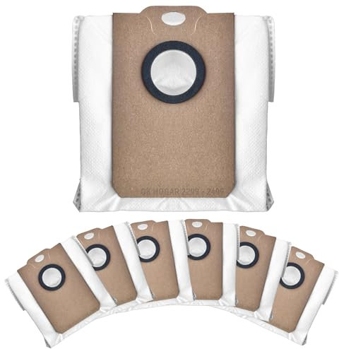 6 Bolsas de recambio Conga 2299-2499-7490-8290 genérico compatible con Aspirador Conga 2299, Aspirador Conga 2499, Aspirador Conga 7490, Aspirador Conga 8290. Repuesto compatible