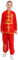 Agoky Junge Tang Anzug - Chinesische Traditionelle Kostüm Kampfkunst Kung Fu Uniform Drache Stickerei Anzüge Langarm Tops mit Hosen Rot A 134-140
