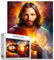 Tucocoo Jesus-Porträt-Puzzles für Erwachsene, 1000 Teile, Heiliges Herz, christliche, abstrakte Kunst, Puzzle Bunte DIY-Puzzles für Heimdekoration, Geschenke, Familienpuzzle, perfekt für Spieleabende