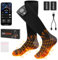 Netraty Heated Socks for Men Women 6000mAh Rechargeable Winter Foot Warmer Electric Heating Socks APP Control 4 Temperature Thermal Socks Washable Heated Ski Socks for Camping, Hiking, Cycling