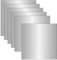ZOFUN Placa de Aluminio 5052 - 6 Unidades de 0,5 mm, 30 x 30 cm - Chapa de Metal Con Lámina Protectora Para Modelismo y Ejercicios Messeba