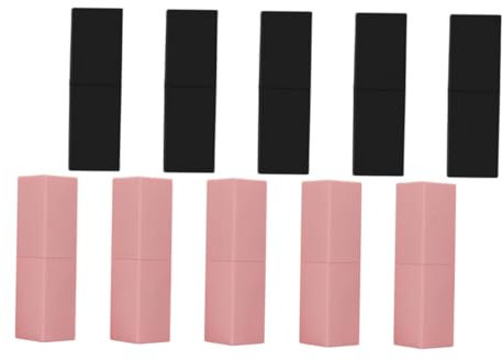 MERRYHAPY 10er-Pack mattierte Lippenstift-Leertuben -Flaschen kompakte Größe für Reise- -Projekte