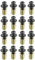SOTECH Schraubenset 16 Stück M6 x 20 mm mit Gewindemuffen/Einschraubmuffen M6 x 15 mm und Unterlegscheiben für Tischgestelle, Tischbeine und vieles mehr