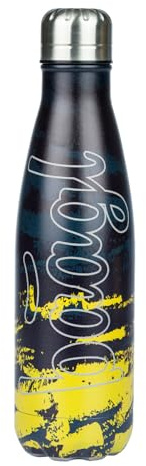 Baagl Trinkflasche Kinder Jungen Mädchen Thermoskanne Schule 500 ml - Dune | Auslaufsichere Edelstahlflasche und Thermosflasche als BPA-freie Wasserflasche eignet sich für Ausflüge und Abenteuer.