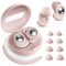 Ear Plugs for Sleep – 45dB Noise Cancelling Silicone Earplugs for Sleeping, Hearing Protection,Working & Travel – 8 Ear Tips in 4 Sizes S/M/L/XL (Pink)