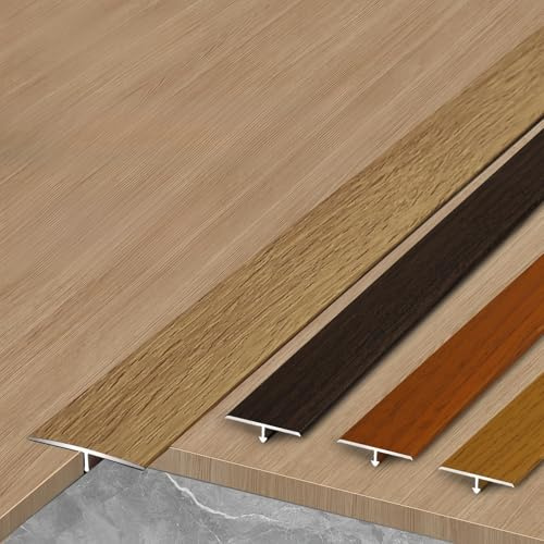 Coayuou Abschlussprofil Aus Aluminium T-Formleisten Übergangsleiste Boden 90cm* 3 Stück Abschlussprofil Laminat Übergangsprofil Für Laminat, Parkett & Vinyl(Option 7,2.5cm)