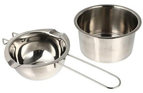 AUTSUPPL 1 Set Reliable Handmade Soap Melting Pot Durable Double Boiler with Long Handle for Safe DIY Soap Making and Melting Storage