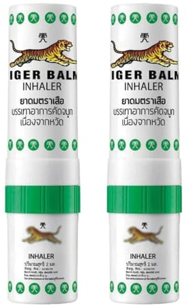 Lot de 2 Stick Inhalateur thai aux huiles essentielles balm - Inhaler Thailand aromatique traditionnel anti stress décongestionnant