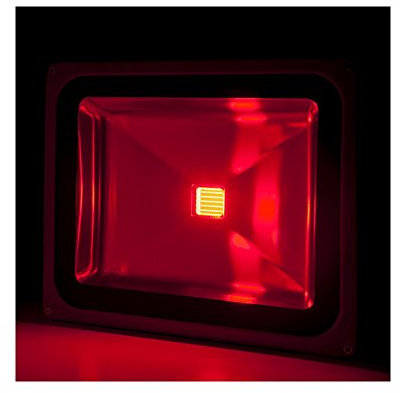LED Scheinwerfer Flutlicht 50W 4.250Lm IP65 Brico Rot 30.000H [BQFS29050B-R] | Greenice