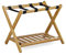 Relaxdays Kofferständer Bambus, klappbar, für Koffer & Reisetaschen, 2 Ablagen, Gepäckablage, HBT 53 x 68 x 47 cm, natur, 1 Stück