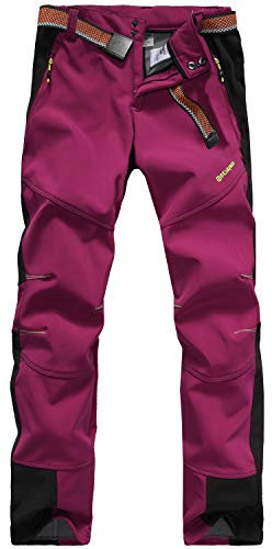 GITVIENAR SportingGoods Femmes Hydrofuge Pantalon Décontracté en Plein air en Coton Salopette Jean pour Camping VTT Travail Activités Exterieurs Pantalons de Ski