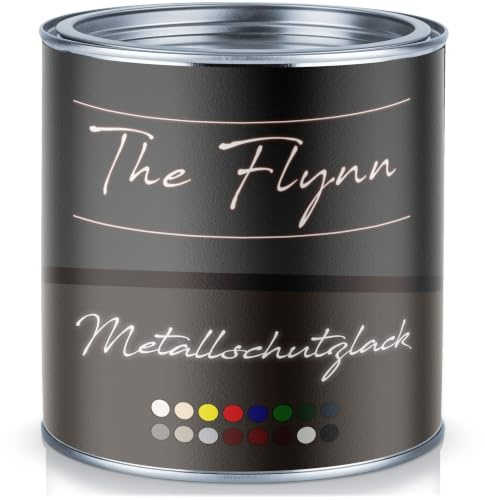 The Flynn Metallschutzfarbe hochwertiger Metallschutzlack Toller Schutz vor Rost - einzigartige Fülle - markellose Farben! Metall-Lack (10 L, Grauweiß (RAL 9002))