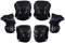 Selighting Protective Gear Set - 6 in 1 Adults Teens Kids Knee Elbow Pads Wrist Guards for Skateboarding Riding Cycling Scooter Rollerblading Roller Skating (L, Black+Blue)