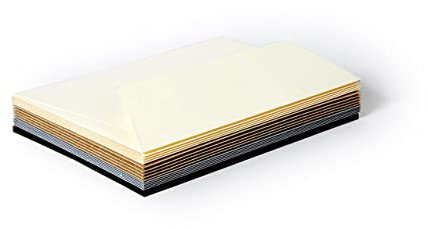 Clairefontaine 20902C - Coffret de 20 Enveloppes Auto-Adhésives, Format C6 (11,4x16,2cm) + 20 Cartes Simples, Format 11x15,5cm - Correspondance Pollen - Thème Casual - 4 Couleurs Différents