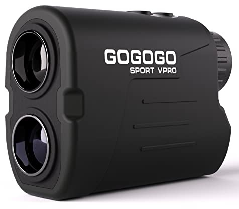 Gogogo Sport Vpro Laser Golf/Hunting Rangefinder, 6X Magnification Clear View 1000/1200 Yards Laser Range Finder, Lightweight, Slope, Pin-Seeker & Flag-Lock & Vibration (1000 Yard)