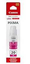 Canon GI-20 Magenta Ink Bottle, Compatible to PIXMA G6020 and G5020 MegaTank Printers