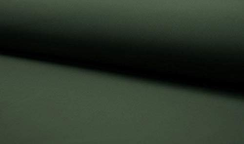 Softshell Stoff in unifarben Flaschengrün als Meterware zum Nähen, 50 cm