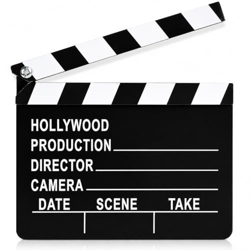 ArtCreativity Filmklapboard, Hollywood-Filmthemenparty-Dekorationen, Oscar Academy Awards Partyzubehör und Filmdekor, Schieferklatentafel Requisite für Bühnenspiele, lustige Fotoautomaten-Requisite
