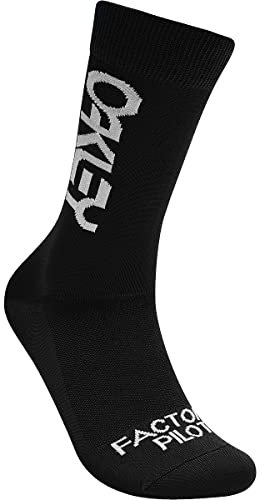 Oakley Herren Factory Pilot Mountain Bike Socken, Blackout, Large