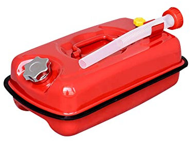 Jerrican en Métal,iSpchen 5L Jerrican Essence Jéservoir de Carburant Bidons pour Carburants Jerrican Bidon Métal Essence Bidon Jerrycan à Essence Bidon Jerrican Métallique pour Huile,Eau