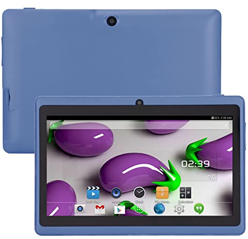 7 Zoll Tablet Kleinkind Tablet für, HD Android 4.4 Tablet 8 GB ROM 512 GB Erweitern, 3 MP Kamera 2600 MAh Akku Lerntablett für (Blau)