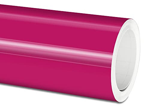 Actinium® Plotterfolie (13€/qm) 751c 041 Pink Glanz 5m x 63cm High Performance Cast Folie, gegossene Selbstklebende Autofolie glänzend