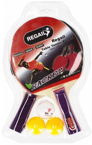Regail Juego de palos de ping pong + pelotas