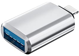 zoyuzan Dongle Lightning vers USB – Adaptateur OTG pour iPhone – Lecteur de Carte Clavier Souris Clé USB Piano Hub MIDI – Synchronisation pour iPhone 11/12/13/14 Pro Max Mini XR pour iPad Air