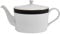 Mikasa Luxe Deco - Tetera infusora de porcelana fina, 1100 ml, en caja de regalo