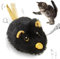 Pawsayes Interactive Cat Toys for Indoor Cats Rechargeable Automatic Moving Mouse Cat Toy with Squeaky Sound Smart Electric Mice Kitten Toys with Dynamic Magic Tail(Black)