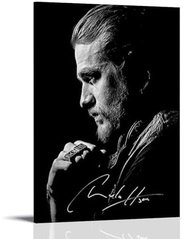EVMILA Jax Teller Soa, Poster, dekoratives Gemälde, Leinwand, Wandposter und Kunstdruck, modernes Familienschlafzimmer-Dekor-Poster, 60 x 90 cm